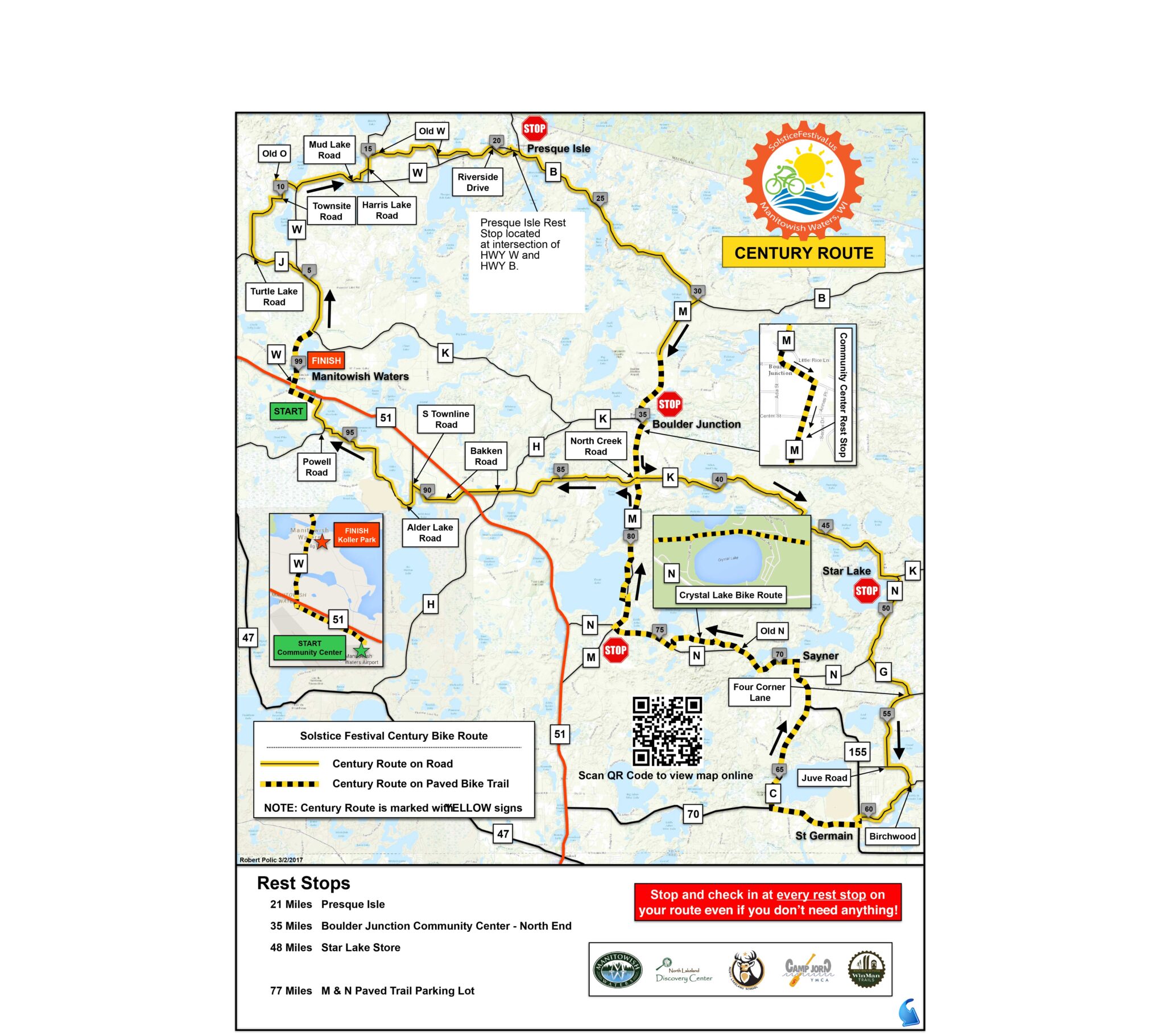 Solstice Rider Map - 100 2021 - Solstice Festival